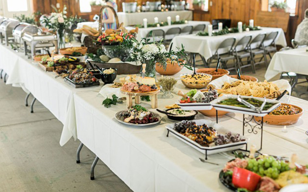 wedding buffet food